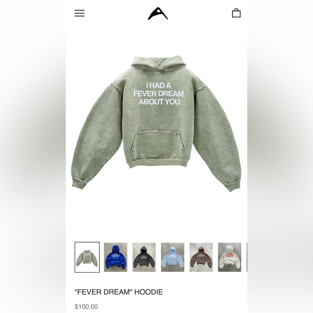 Brand new Artificial Fever “Fever dream” hoodie Sz small